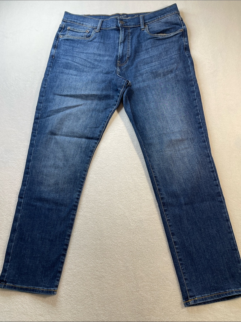 LUCKY BRAND Men's Dark Blue ATHLETIC Slim Straight Jeans SIZE 36-30